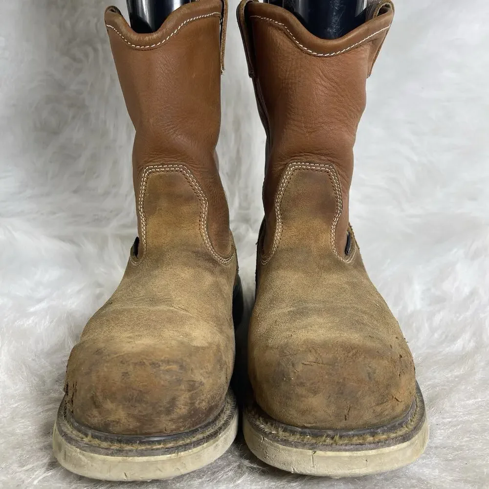 Mens ARIAT Rebar Wedge Pull On Composite Toe Work Boot sz 9.5 D